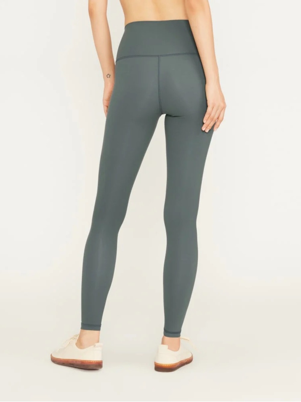 Everlane The Perform Ankle Leggings in Pine Green Extra High Rise Compression S